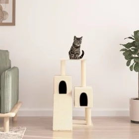 Cat scratching post with cream sisal posts 82 cm by vidaXL, Cat furniture - Ref: Foro24-171777, Price: 44,09 €, Discount: %