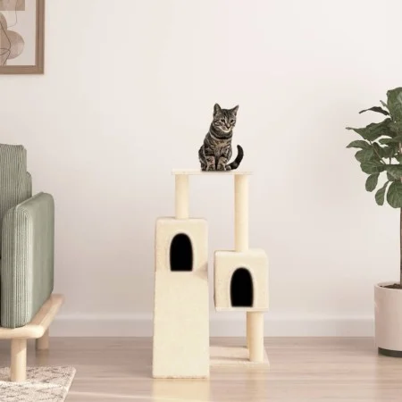 Cat scratching post with cream sisal posts 82 cm by vidaXL, Cat furniture - Ref: Foro24-171777, Price: 44,09 €, Discount: %