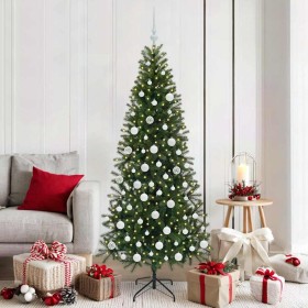 Árbol de Navidad artificial con 300 LED Verde 180 cm PE y PVC