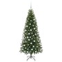 Árbol de Navidad artificial con 300 LED Verde 180 cm PE y PVC