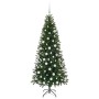Árbol de Navidad artificial con 300 LED Verde 180 cm PE y PVC