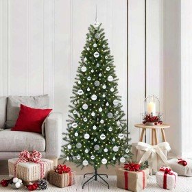 Árbol de Navidad artificial con 300 LED Verde 180 cm PE y PVC