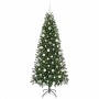 Árbol de Navidad artificial con 300 LED Verde 180 cm PE y PVC