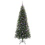 Árbol de Navidad artificial con 300 LED Verde 180 cm PE y PVC