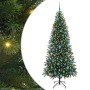 Árbol de Navidad artificial con 300 LED Verde 180 cm PE y PVC