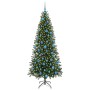 Árbol de Navidad artificial con 300 LED Verde 180 cm PE y PVC