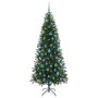 Árbol de Navidad artificial con 300 LED Verde 180 cm PE y PVC