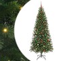 Árbol de Navidad artificial con 300 LED Verde 180 cm PE y PVC