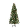 Árbol de Navidad artificial con 300 LED Verde 180 cm PE y PVC