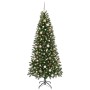 Árbol de Navidad artificial con 300 LED Verde 210 cm PE y PVC