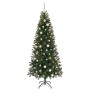 Árbol de Navidad artificial con 300 LED Verde 210 cm PE y PVC