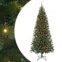 Árbol de Navidad artificial con 300 LED Verde 210 cm PE y PVC
