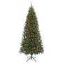 Árbol de Navidad artificial con 300 LED Verde 210 cm PE y PVC