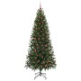 Árbol de Navidad artificial con 300 LED Verde 210 cm PE y PVC