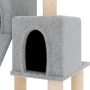 Katzenkratzbaum mit hellgrauen Sisalstämmen 82 cm von vidaXL, Katzenmöbel - Ref: Foro24-171778, Preis: 32,54 €, Rabatt: %