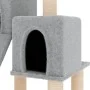Rascador para gatos con postes de sisal gris claro 82 cm de vidaXL, Mobiliario para gatos - Ref: Foro24-171778, Precio: 36,60...