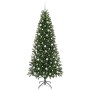 Árbol de Navidad artificial con 300 LED Verde 210 cm PE y PVC