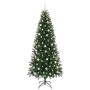 Árbol de Navidad artificial con 300 LED Verde 210 cm PE y PVC