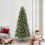 Árbol de Navidad artificial con 300 LED Verde 210 cm PE y PVC