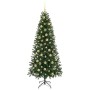 Árbol de Navidad artificial con 300 LED Verde 210 cm PE y PVC