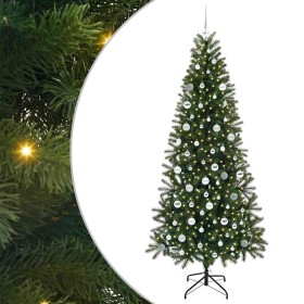 Árbol de Navidad artificial con 300 LED Verde 210 cm PE y PVC