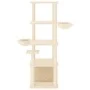 Cat scratching post with cream sisal posts 147 cm by vidaXL, Cat furniture - Ref: Foro24-171780, Price: 68,99 €, Discount: %