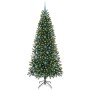 Árbol de Navidad artificial con 300 LED Verde 210 cm PE y PVC