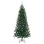 Árbol de Navidad artificial con 300 LED Verde 210 cm PE y PVC