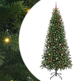 Árbol de Navidad artificial con 300 LED Verde 210 cm PE y PVC