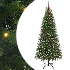 Árbol de Navidad artificial con 300 LED Verde 210 cm PE y PVC