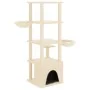 Cat scratching post with cream sisal posts 147 cm by vidaXL, Cat furniture - Ref: Foro24-171780, Price: 68,99 €, Discount: %