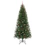 Árbol de Navidad artificial con 300 LED Verde 210 cm PE y PVC