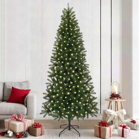 Árbol de Navidad artificial con 300 LED Verde 240 cm PE y PVC