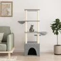 Cat scratcher with light gray sisal posts 147 cm by vidaXL, Cat furniture - Ref: Foro24-171781, Price: 74,75 €, Discount: %