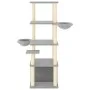 Cat scratcher with light gray sisal posts 147 cm by vidaXL, Cat furniture - Ref: Foro24-171781, Price: 74,75 €, Discount: %