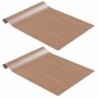 Láminas autoadhesivas muebles 2 uds PVC roble claro 500x90 cm
