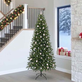 Árbol de Navidad artificial con 300 LED Verde 240 cm PE y PVC