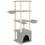 Cat scratcher with light gray sisal posts 147 cm by vidaXL, Cat furniture - Ref: Foro24-171781, Price: 74,75 €, Discount: %