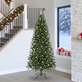 Árbol de Navidad artificial con 300 LED Verde 240 cm PE y PVC