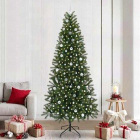 Árbol de Navidad artificial con 300 LED Verde 240 cm PE y PVC