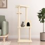 Katzenkratzbaum mit cremefarbenen Sisalpfosten 123 cm von vidaXL, Katzenmöbel - Ref: Foro24-171783, Preis: 49,40 €, Rabatt: %