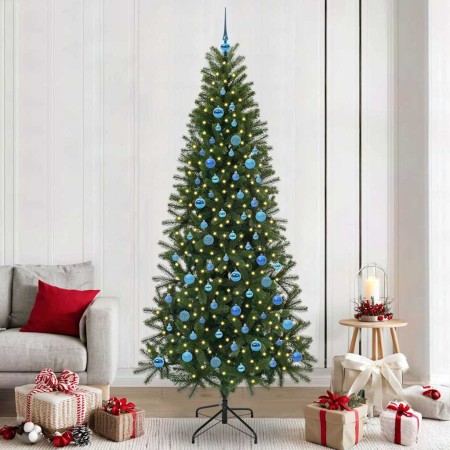 Árbol de Navidad artificial con 300 LED Verde 240 cm PE y PVC