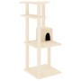 Katzenkratzbaum mit cremefarbenen Sisalpfosten 123 cm von vidaXL, Katzenmöbel - Ref: Foro24-171783, Preis: 49,40 €, Rabatt: %