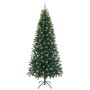 Árbol de Navidad artificial con 300 LED Verde 240 cm PE y PVC