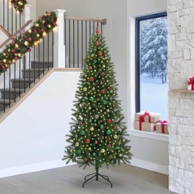 Árbol de Navidad artificial con 300 LED Verde 240 cm PE y PVC
