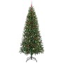 Árbol de Navidad artificial con 300 LED Verde 240 cm PE y PVC
