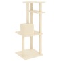 Katzenkratzbaum mit cremefarbenen Sisalpfosten 123 cm von vidaXL, Katzenmöbel - Ref: Foro24-171783, Preis: 49,40 €, Rabatt: %