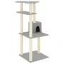 Katzenkratzbaum mit hellgrauen Sisalstämmen 123 cm von vidaXL, Katzenmöbel - Ref: Foro24-171784, Preis: 42,33 €, Rabatt: %