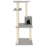 Katzenkratzbaum mit hellgrauen Sisalstämmen 123 cm von vidaXL, Katzenmöbel - Ref: Foro24-171784, Preis: 40,00 €, Rabatt: %