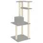 Katzenkratzbaum mit hellgrauen Sisalstämmen 123 cm von vidaXL, Katzenmöbel - Ref: Foro24-171784, Preis: 42,33 €, Rabatt: %